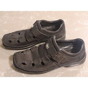 FERRANI~Womens Leather Italian Sandals,size 40 (Appx 9)